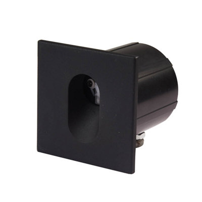 Luminosa Lighting Luminosa Rovato Outdoor Recessed Wall Lamp Black 3000K Warm White Ip65 from B&Q