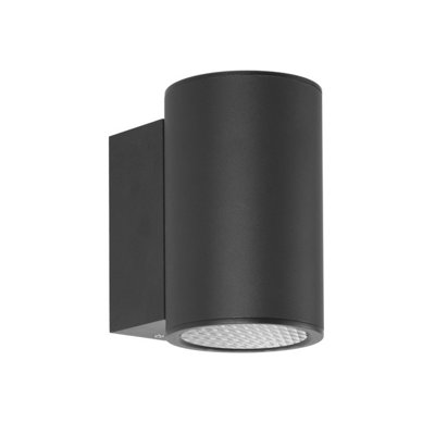 B&Q -  Luminosa Lenta 15W Outdoor Wall Down Lamp Black 3000K Warm White Ip54