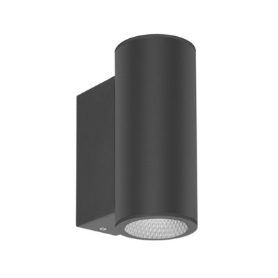 B&Q -  Luminosa Lenta Gu10 Outdoor Up Down Wall Lamp Black 2Xgu10 Ip54