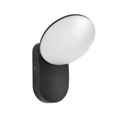 B&Q -  Luminosa Monti Outdoor Wall Down Lamp Black 4000K Neutral White Ip54