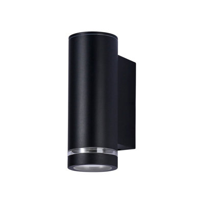 Luminosa Lighting Luminosa Fondo Gu10 Outdoor Wall Down Lamp Black Ip54 from B&Q