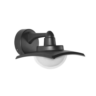 Luminosa Lighting Luminosa Isola Outdoor Wall Lantern Black 3000K Warm White Ip54 from B&Q