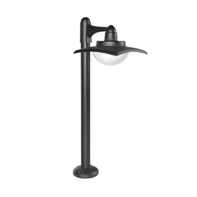 Luminosa Lighting Luminosa Isola Outdoor Bollard Black 3000K Warm White Ip54 from B&Q