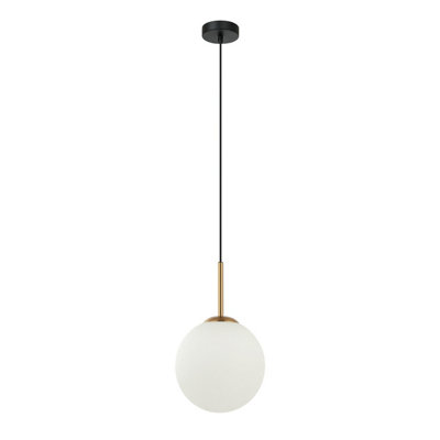 Luminosa Lighting Luminosa Deore Globe Pendant Ceiling Light Antique Bronze from B&Q
