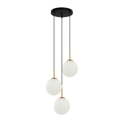 Luminosa Lighting Luminosa Deore Cluster Pendant Ceiling Light Antique Bronze 3Xe27 from B&Q