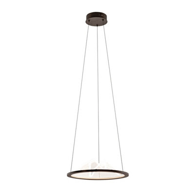 Luminosa Lighting Luminosa Baret Led Pendant Ceiling Light Coffee 3000K Warm White from B&Q