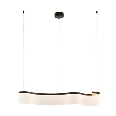 Luminosa Lighting Luminosa Notar Bar Pendant Ceiling Light Coffee 3000K Warm White from B&Q