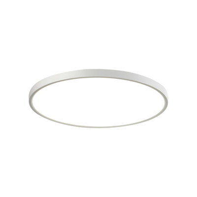 Luminosa Lighting Luminosa Calvi 40Cm Flush Ceiling Light White 2800/4000/6000K from B&Q