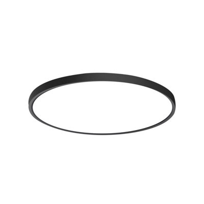Luminosa Lighting Luminosa Calvi 40Cm Flush Ceiling Light Black 2800/4000/6000K from B&Q