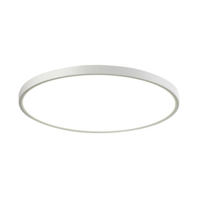 Luminosa Lighting Luminosa Calvi 48Cm Flush Ceiling Light White 2800/4000/6000K from B&Q