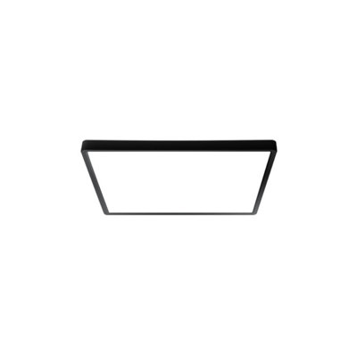 Luminosa Lighting Luminosa Bastia 23Cm Flush Ceiling Light Black 2800/4000/6000K from B&Q