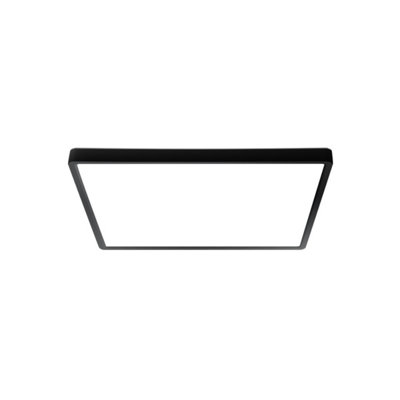 Luminosa Lighting Luminosa Bastia 30Cm Flush Ceiling Light Black 2800/4000/6000K from B&Q