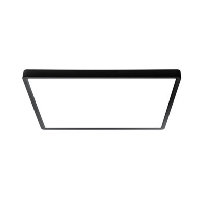 Luminosa Lighting Luminosa Bastia 45Cm Flush Ceiling Light Black 2800/4000/6000K from B&Q