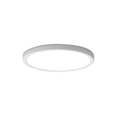 Luminosa Lighting Luminosa Corte 30Cm Flush Ceiling Light White Front 2800/4000/6000K from B&Q