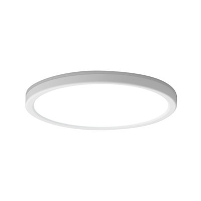 Luminosa Lighting Luminosa Corte Flush Ceiling Light White Front 2800/4000/6000K from B&Q