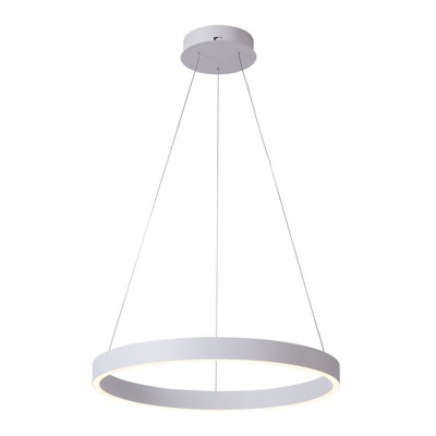 Luminosa Lighting Luminosa Brasco I 80Cm Led Pendant Ceiling Light White 3000/4000K from B&Q