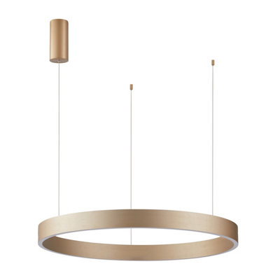 Luminosa Lighting Luminosa Brasco Ii 80Cm Led Pendant Ceiling Light Gold 3000/4000K from B&Q