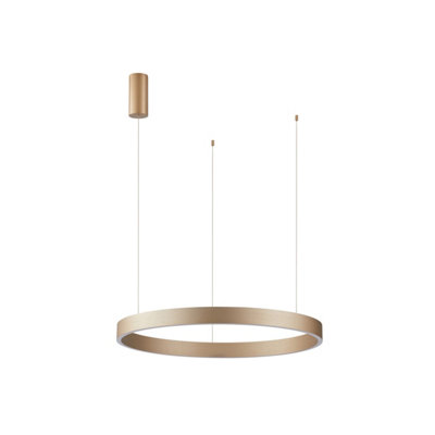 Luminosa Lighting Luminosa Brasco Ii 60Cm Led Pendant Ceiling Light Gold 3000/4000K 2Xled from B&Q