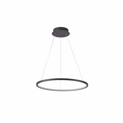 Luminosa Lighting Luminosa Vinola 40Cm Led Pendant Ceiling Light Black 3000/4000K from B&Q