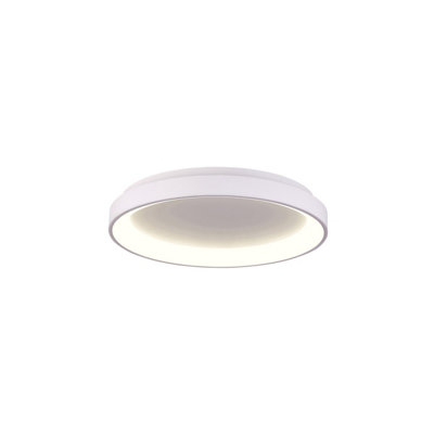 Luminosa Lighting Luminosa Vico 48Cm Led Semi Flush Ceiling Light White 3000/4000K from B&Q