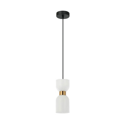 B&Q -  Luminosa Monza Slim Pendant Ceiling Light Brass