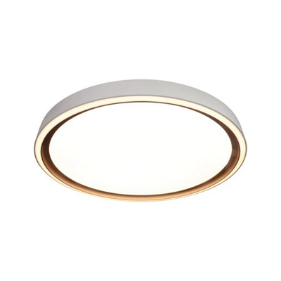 B&Q -  Luminosa Rende Led Semi Flush Ceiling Light GoldWhite 3000/4000/6000K Ip44