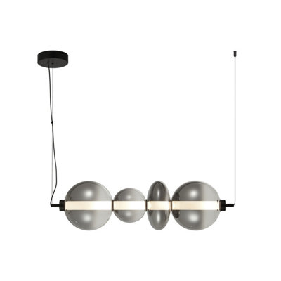 Luminosa Lighting Luminosa Sonte Bar Pendant Ceiling Light Matt Black 3000K Warm White from B&Q