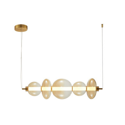 Luminosa Lighting Luminosa Sonte Ii Bar Pendant Ceiling Light Antique Bronze Matt 3000K Warm White from B&Q