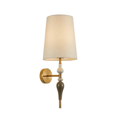 Luminosa Lighting Luminosa Moren Wall Lamp Antique Bronze from B&Q