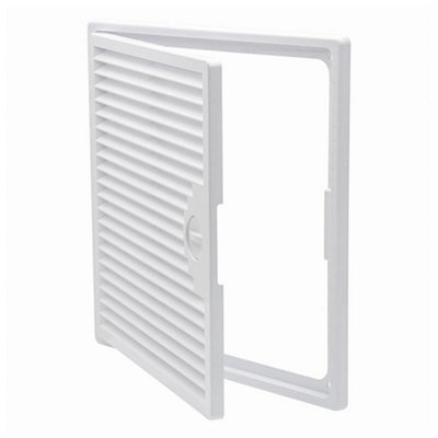 Przybysz 250X250mm Thin Access Panels Inspection Hatch Access Shuttered Door Plastic Abs from B&Q