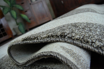 RugsX Carpet Shadow 8594 Grey Light Beige 120X170 Cm from B&Q