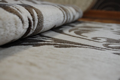 B&Q -  Carpet Acrylic Florya 0214 Cream/caramel 80X150 Cm