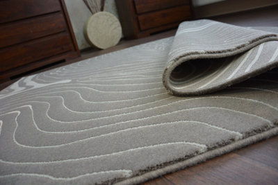 B&Q -  Carpet Acrylic Patara 0077 D.sand/grey 80X150 Cm