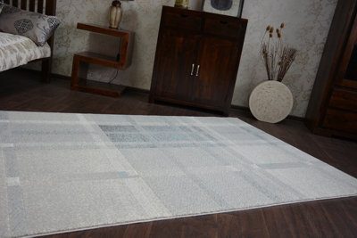 B&Q -  Carpet Acrylic Patara 0225 Cream/turquise 80X150 Cm