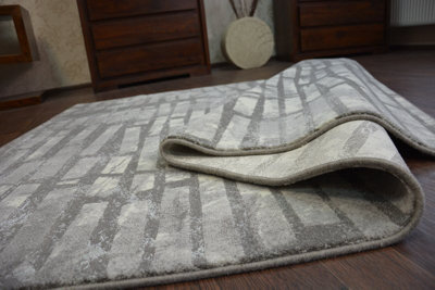 B&Q -  Carpet Acrylic Patara 0244 Cream/l.sand 80X150 Cm