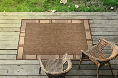 RugsX Carpet Sizal Floorlux 20195 Coffee Mais 140X200 Cm from B&Q