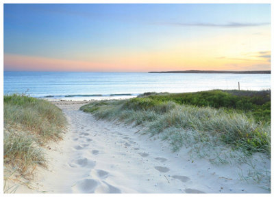 Wallarena Photo Wallpaper 3D Beach Sea Nature Non-Woven Wall Mural Modern 250X175 Cm from B&Q