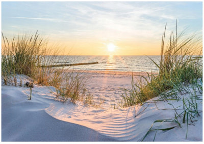 Wallarena Photo Wallpaper Beach Sea 3D Nature Non-Woven Wall Mural Modern 400X280 Cm from B&Q