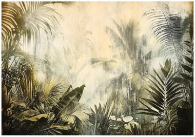 Wallarena Photo Wallpaper Jungle Tropical Forest Non-Woven Wall Mural Modern 300X210 Cm from B&Q