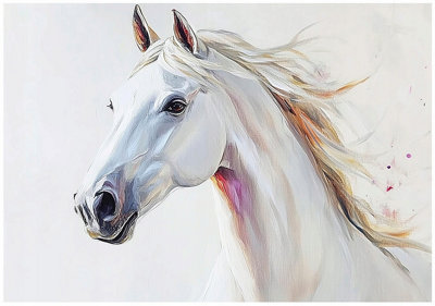 Wallarena Photo Wallpaper Horse For Kids Children Non-Woven Wall Mural Modern 400X280 Cm from B&Q