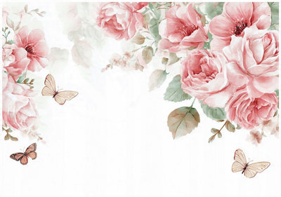 Wallarena Photo Wallpaper Flower Bedroom Non-Woven Wall Mural Modern 400X280 Cm from B&Q