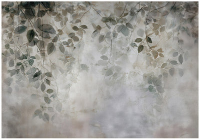 Wallarena Photo Wallpaper Leaves Bedroom Non-Woven Wall Mural Modern 300X210 Cm from B&Q