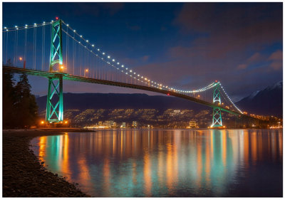 Wallarena Photo Wallpaper City Bridge Mural Non-Woven Modern 400X280 Cm from B&Q