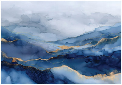 Wallarena Photo Wallpaper Mountains Nature Wall Mural Non-Woven Modern 250X175 Cm from B&Q