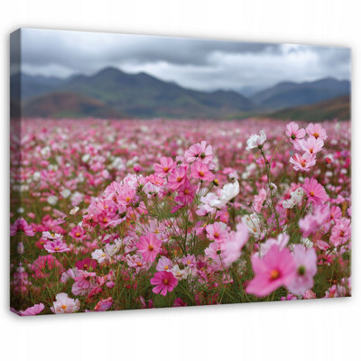 B&Q -  Printed Canvas Wall Art Flowers Home Decor Paintings Bedroom 100X70 Cm