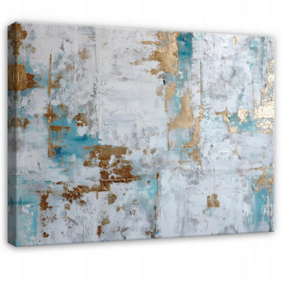 B&Q -  Canvas Wall Art Abstract Home Decor Paintings Living Room 100X70 Cm
