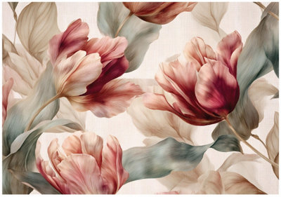 Wallarena Photo Wallpaper Flowers Non-Woven Wall Mural Modern 250X175 Cm from B&Q