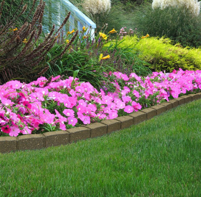 Primrose Unisex Grey Rubber Lawn Edge Border For Reducing Weed Growth In Earth 1.2M In - Image 4