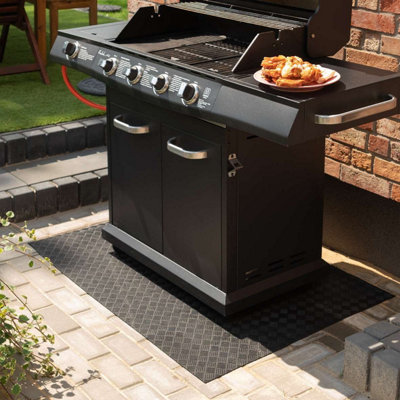 B&Q -  Eco Friendly Bbq Mat 120Cm X 80Cm