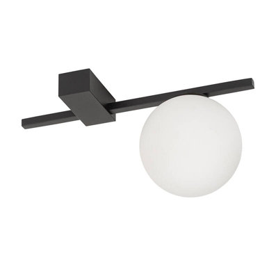 Edit Pik Semi-Flush Ceiling Light Black from B&Q
